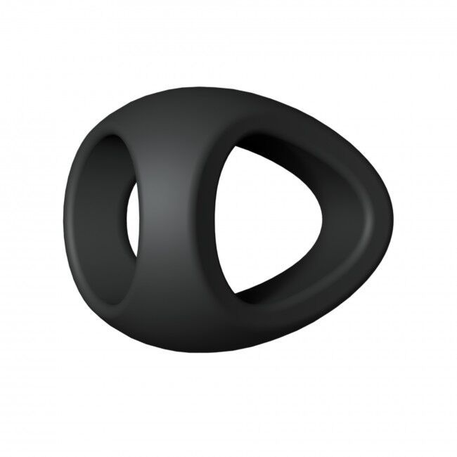 Ерекційне кільце подвійне Love To Love FLUX RING - BLACK ONYX жива фотографія