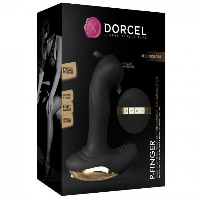 Вібромасажер з "масажем пальцем" для простати і вагіни Dorcel P-Finger жива фотографія