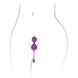 Вагинальные шарики с вибрацией Adrien Lastic Kegel Vibe Purple, диаметр 3,7см