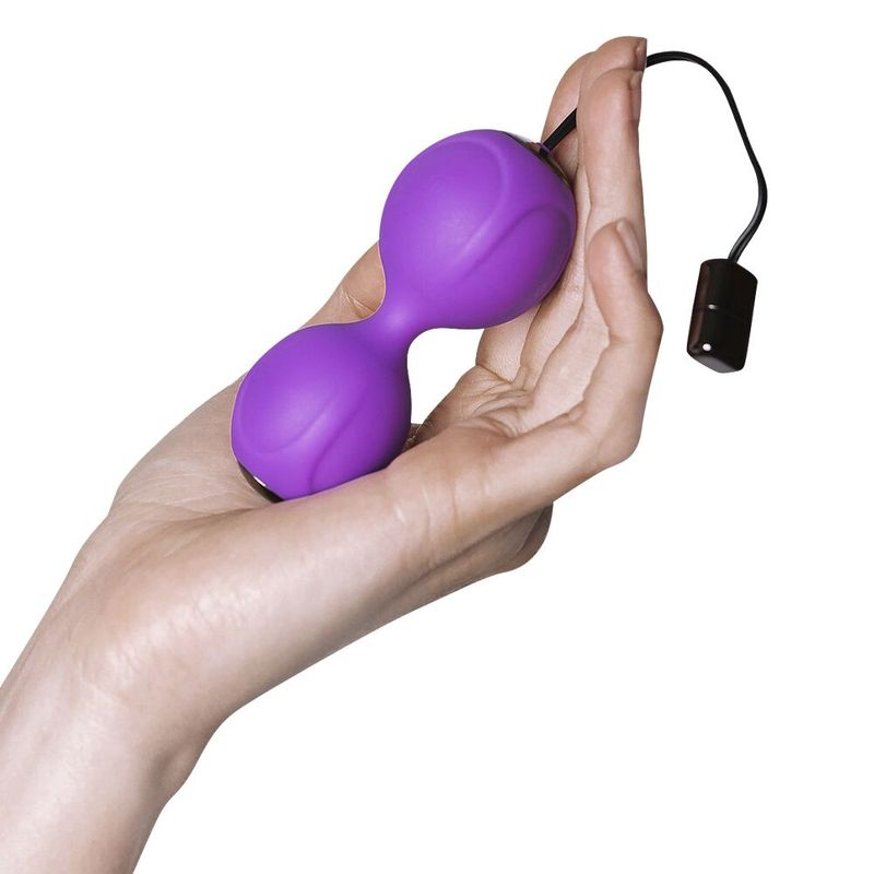 Вагинальные шарики с вибрацией Adrien Lastic Kegel Vibe Purple, диаметр 3,7см реальная фотография