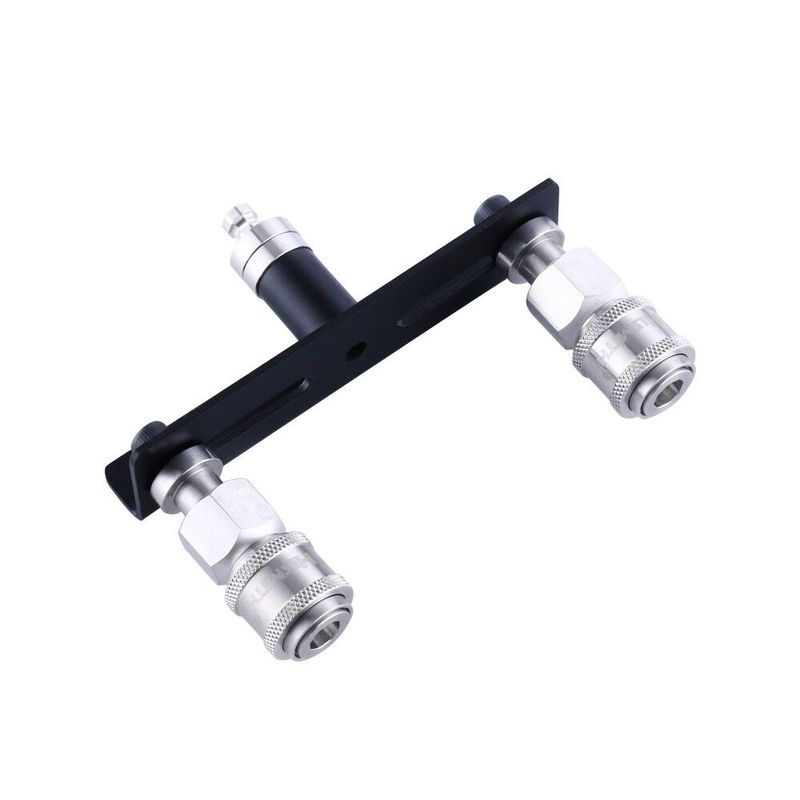 Двойной коннектор для секс-машин Hismith Quick Connector Adapter with Double Head, система KlicLok реальная фотография