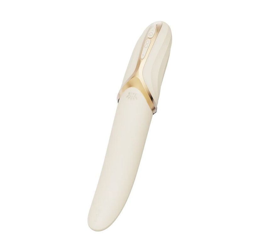 Вибратор Zalo &ndash; EVE Ivory White, вибрация + ротация, имитация язычка, подогрев до 39 &deg;C реальная фотография