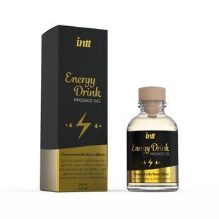 Массажный гель для интимных зон Intt Energy Drink (30 мл) разогревающий реальная фотография