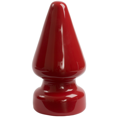 Анальная пробка Doc Johnson Red Boy - XL Butt Plug The Challenge, диаметр 12 см реальная фотография