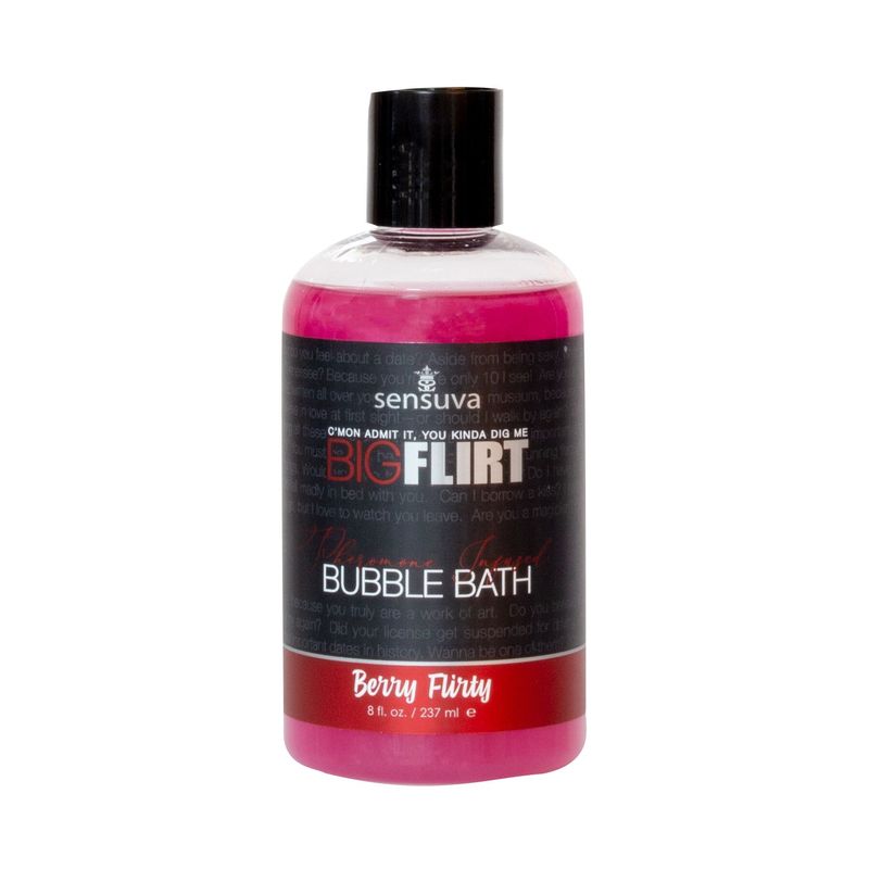 Пена для ванны Sensuva — Big Flirt Pheromone Bubble Bath — Berry Flirty (237 мл) реальная фотография