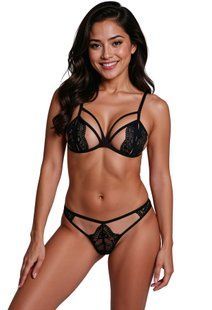 Комплект Passion ANUVERA SET black S жива фотографія