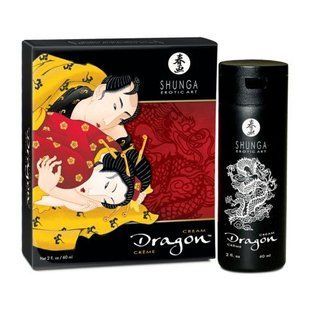 Стимулирующий крем для пар Shunga Dragon Cream (60 мл), эффект тепло-холод и покалывание реальная фотография