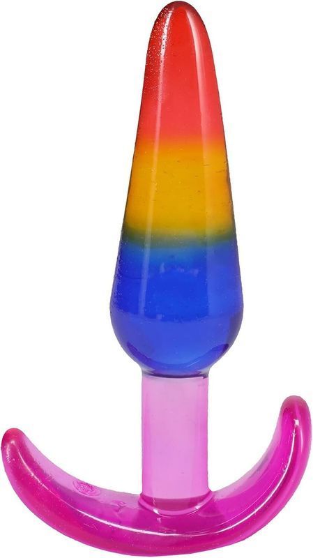 Набір анальних пробок Doc Johnson Crystal Jellies - Anal Trainer Set - Rainbow жива фотографія