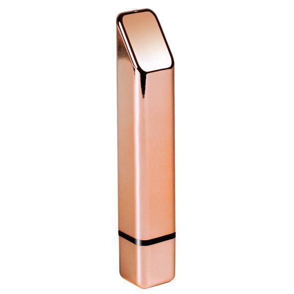 Мощный минивибратор Rocks Off Bamboo Rose Gold, 10 режимов работы, водонепроницаемый реальная фотография