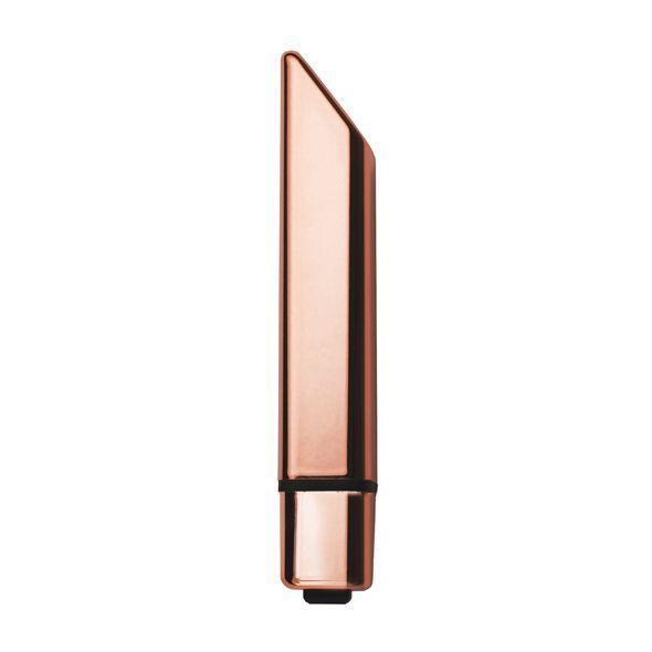 Мощный минивибратор Rocks Off Bamboo Rose Gold, 10 режимов работы, водонепроницаемый реальная фотография