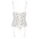 Корсет с подвязками, стринги Passion LOVELIA CORSET XXL/XXXL, white