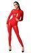 Комбинезон Noir Handmade F353 Red powerwetlook overall - L