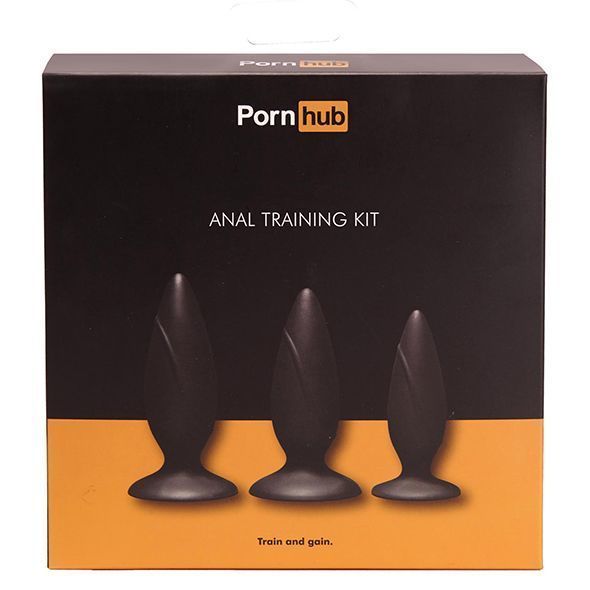 Набор анальных пробок Pornhub Anal Training Kit, макс. диаметр 3см - 3,6см - 4см реальная фотография