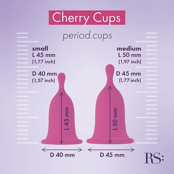 Менструальные чаши RIANNE S Femcare - Cherry Cup реальная фотография