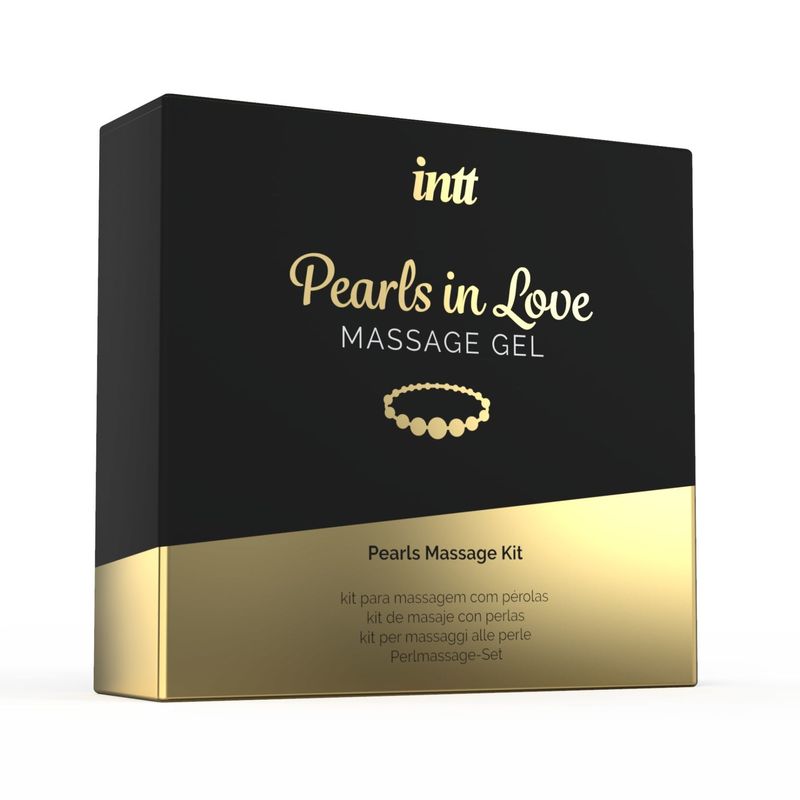 Набор для жемчужного массажа Intt Pearls in Love: ожерелье и силиконовый массажный гель реальная фотография
