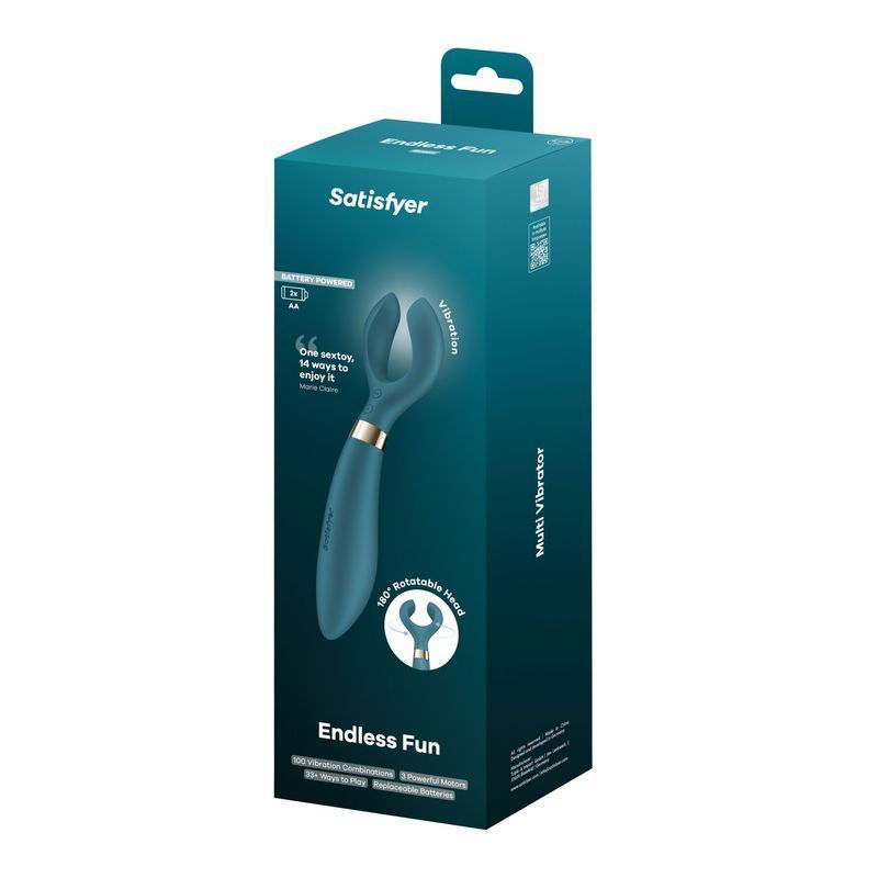 Вибратор для пар Satisfyer Endless Fun Battery Series, три мотора, многофункциональный реальная фотография
