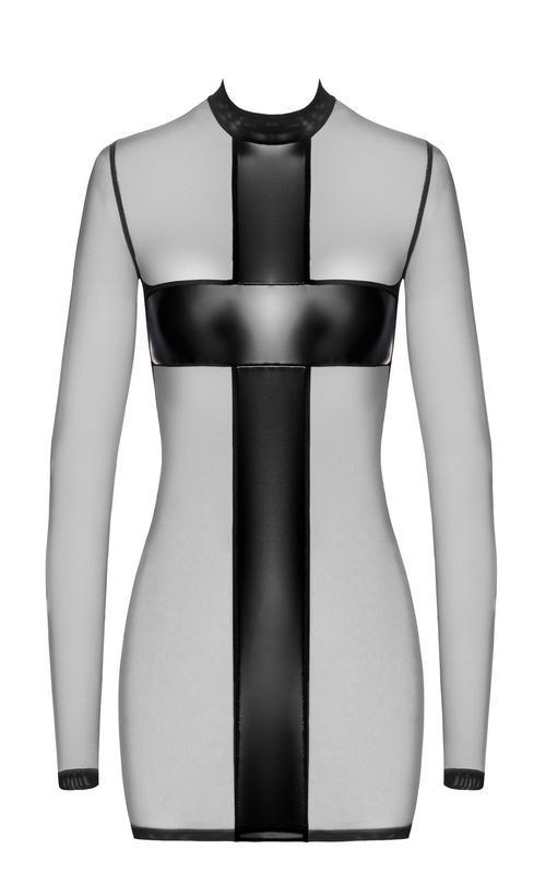 Сукня Noir Handmade F369 Crossfire Mesh & Wetlook Mini dress S жива фотографія