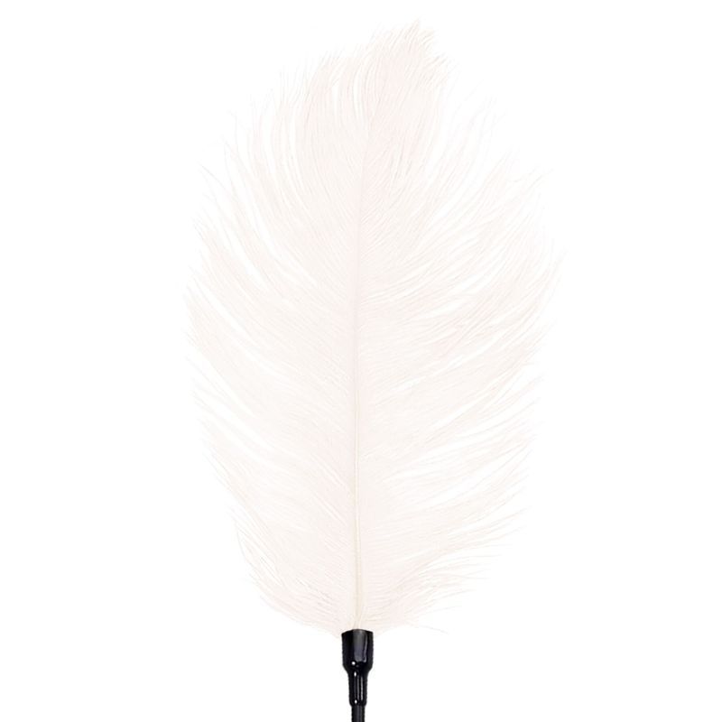 Щекоталка со страусиным пером Art of Sex &ndash; Feather Tickler, белая реальная фотография