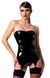 Корсет з підв'язками для панчіх Noir Handmade F381 Dominae Venom PVC corset-belt XL