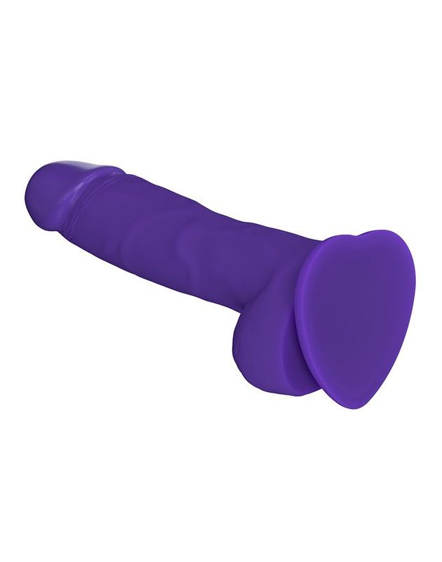 Реалістичний фалоімітатор Strap-On-Me SOFT REALISTIC DILDO Violet - Size XL жива фотографія