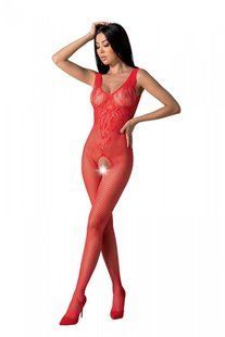 Бодистокинг с крыльями Passion BS098 One Size, red, средняя сетка, открытый доступ реальная фотография