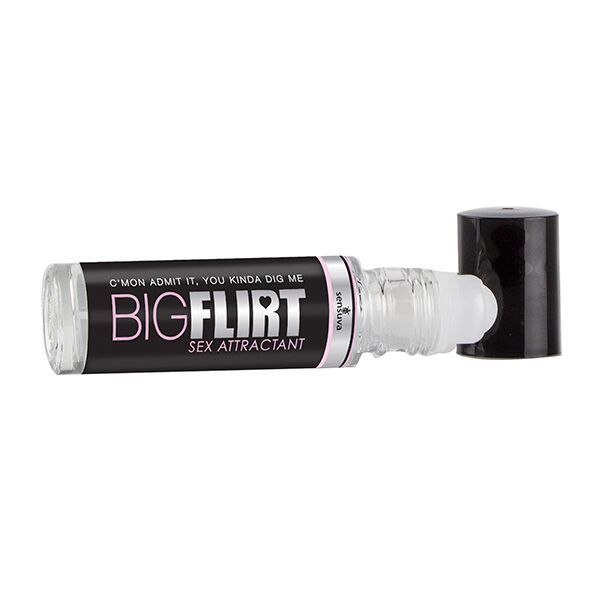 Феромони-унісекс Sensuva Big Flirt Sex Attractant 0.34oz Roll-On Tube (10 мл) жива фотографія