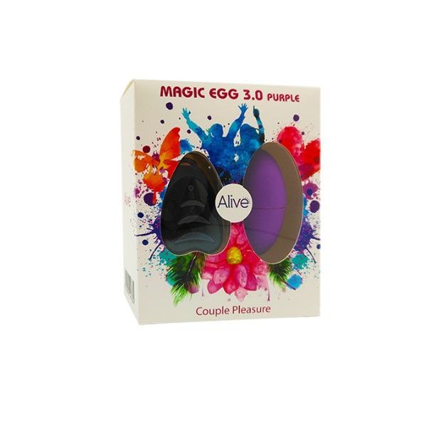 Виброяйцо Alive Magic Egg 3.0 Purple с пультом ДУ, на батарейках реальная фотография