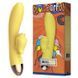 Вибратор-кролик с подогревом и шаловливым язычком для клитора Leten Wonderful Yellow