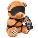 Плюшевый медвежонок ROPE Teddy Bear БДСМ в кожаной маске и обвязке, 22x16x12 см