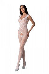 Бодистокинг с крыльями Passion BS098 One Size, white, средняя сетка, открытый доступ реальная фотография