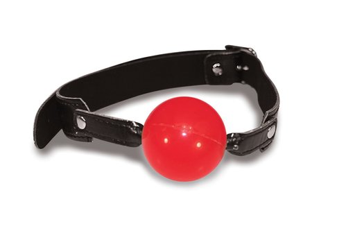 Классический кляп с шариком Sex And Mischief - Solid Red Ball Gag реальная фотография