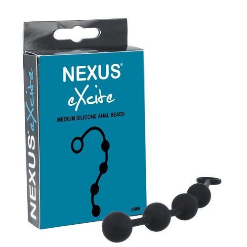Анальні кульки Nexus Excite Medium Anal Beads, силікон, макс. діаметр 2,5 см жива фотографія
