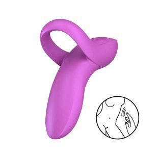 Вібратор на палець Satisfyer Bold Lover Dark Pink, гнучкий жива фотографія