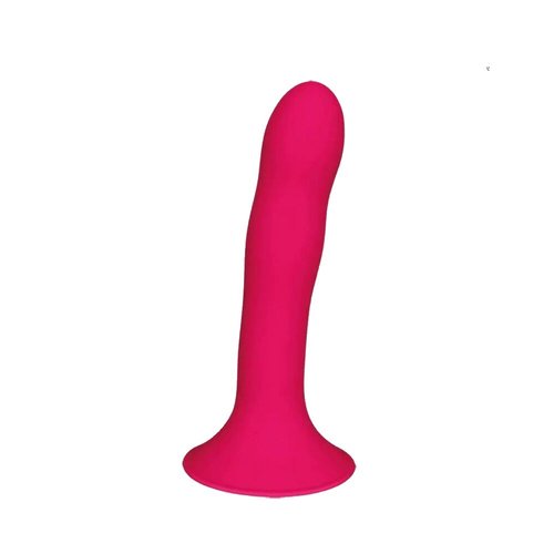 Дилдо з присоскою Adrien Lastic Hitsens 4 Pink, відмінно для страпона, діаметр 3,7см, довжина 17,8см жива фотографія