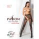 Эротические колготки-бодистокинг Passion S007 black, красивые ажурные колготки с вырезом