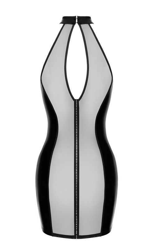 Платье Noir Handmade F370 Luxuria Crystal Sheer Mini Dress XS реальная фотография