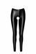 Легінси Noir Handmade F304 Taboo, XL, black, під латекс, відкриті сідниці та промежина